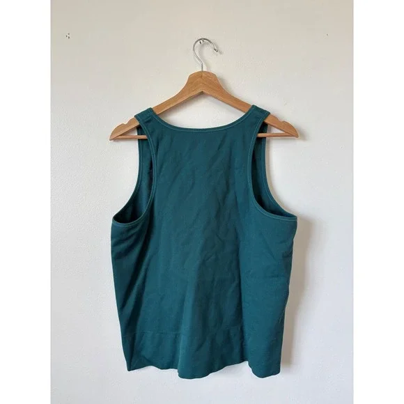 Athleta Aurora Seamless Ribbed Cropped Tank – Green/Blue – 1X - Picture 3 of 3